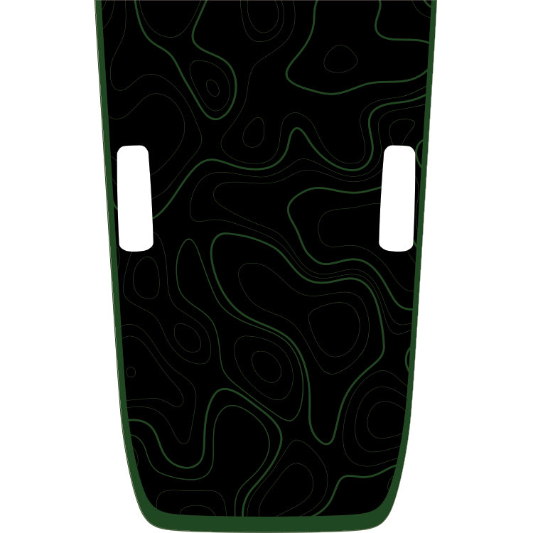 Rubicon Hood Graphic - Topography (Black Background)