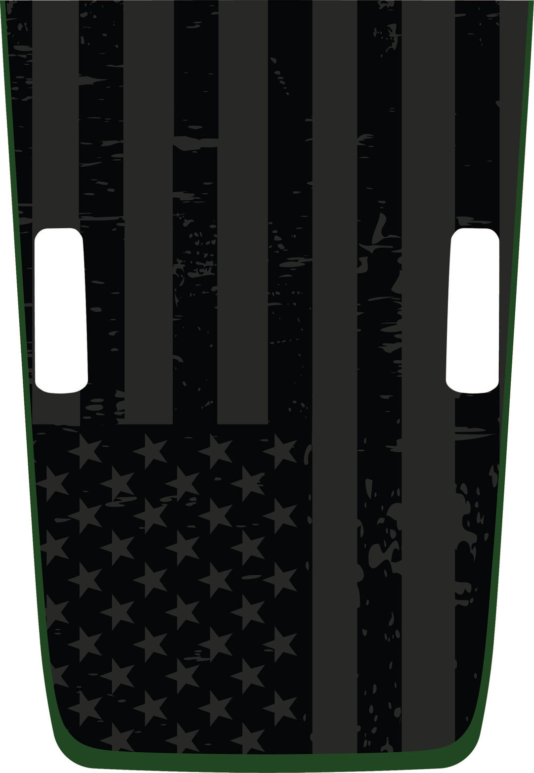 Hybrid Hood Graphic - Subdued Tattered American Flag