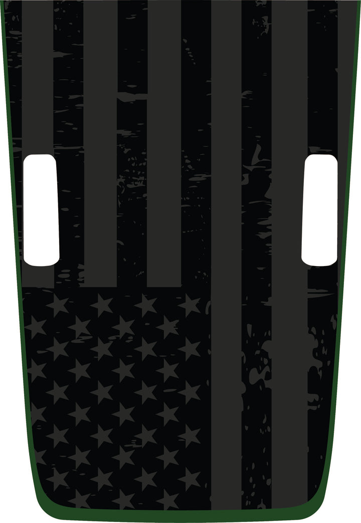 Hybrid Hood Graphic - Subdued Tattered American Flag