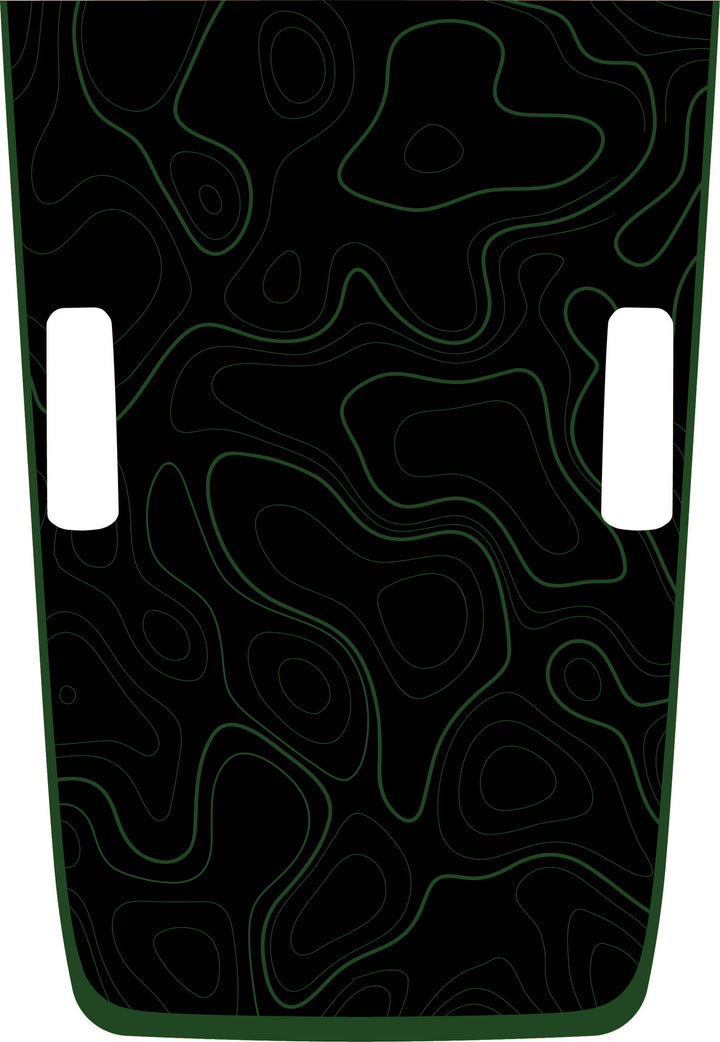 Hybrid Hood Graphic - Topography with Colored Outline