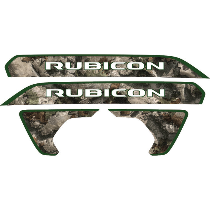 Rubicon Hood Lettering and Fender Insert Package - Mossy Oak Elements Terra