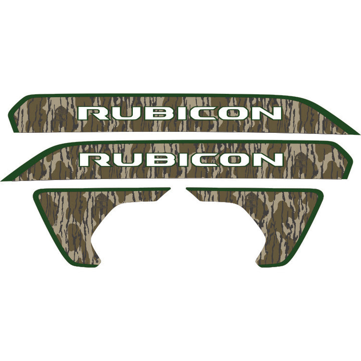 Rubicon Hood Lettering and Fender Insert Package - Mossy Oak Bottomland