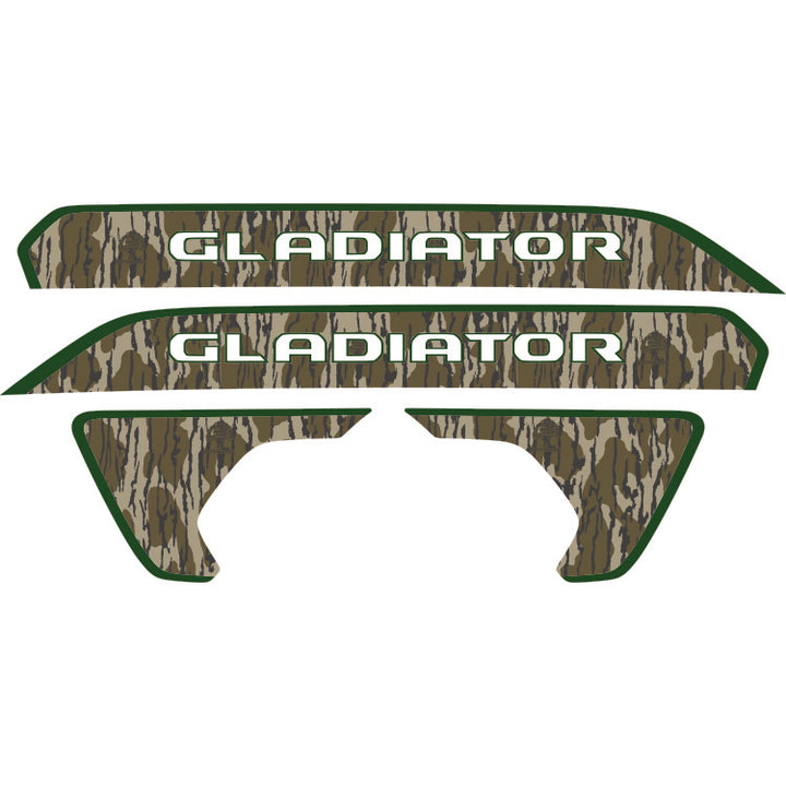 Gladiator Hood Lettering and Fender Insert Package - Mossy Oak Bottomland