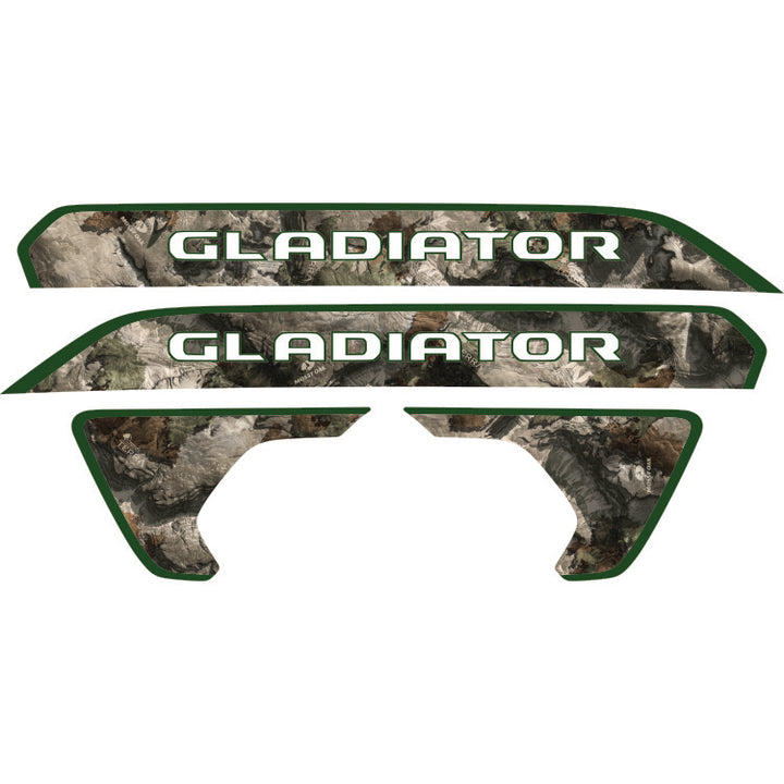 Gladiator Hood Lettering and Fender Insert Package - Mossy Oak Elements Terra