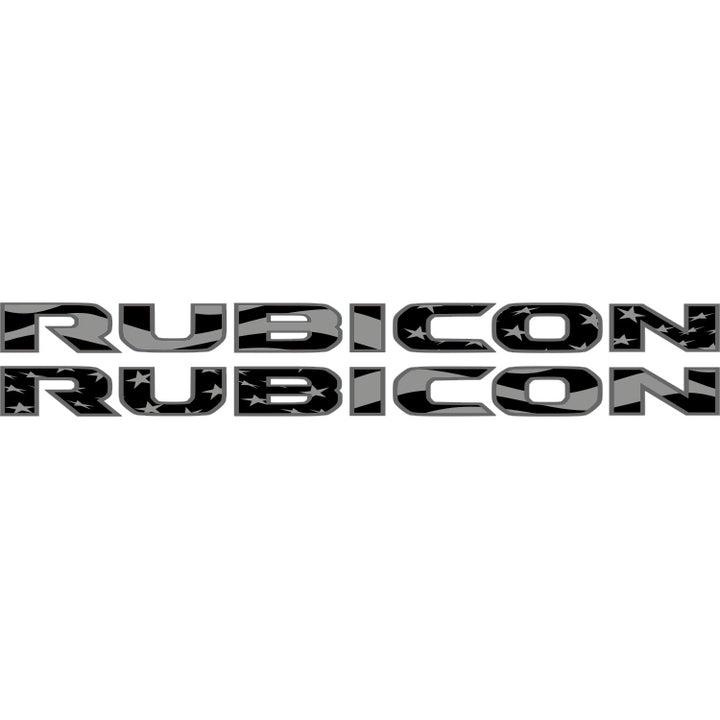 Rubicon Hood Lettering - Subdued American Flag