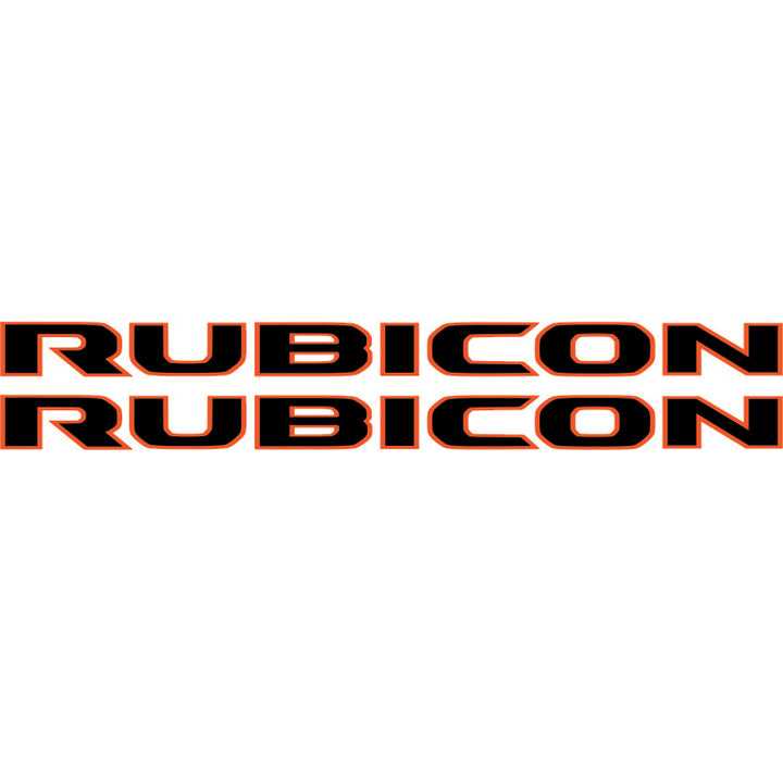 Rubicon Hood Lettering - Colored Outline