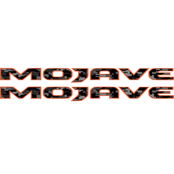 Mojave Hood Lettering - Black Digital Camo