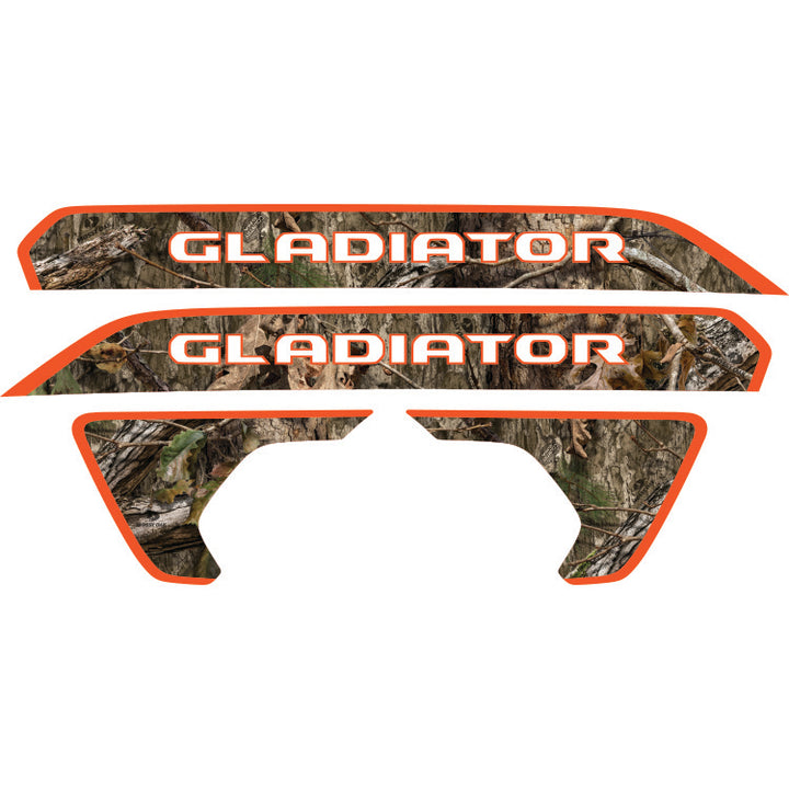 Gladiator Hood Lettering and Fender Insert Package - Mossy Oak Country DNA