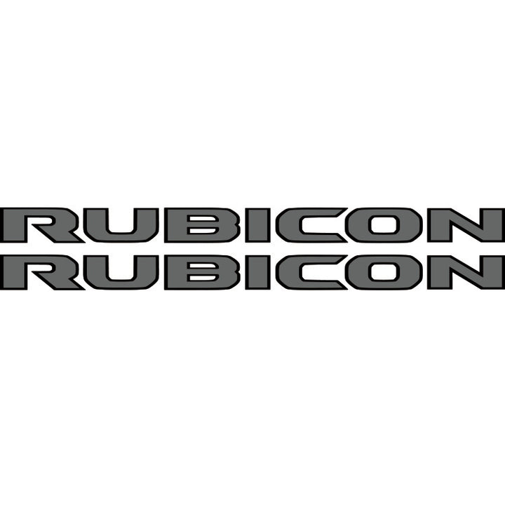 Rubicon Hood Lettering - Colored (Black Outline)