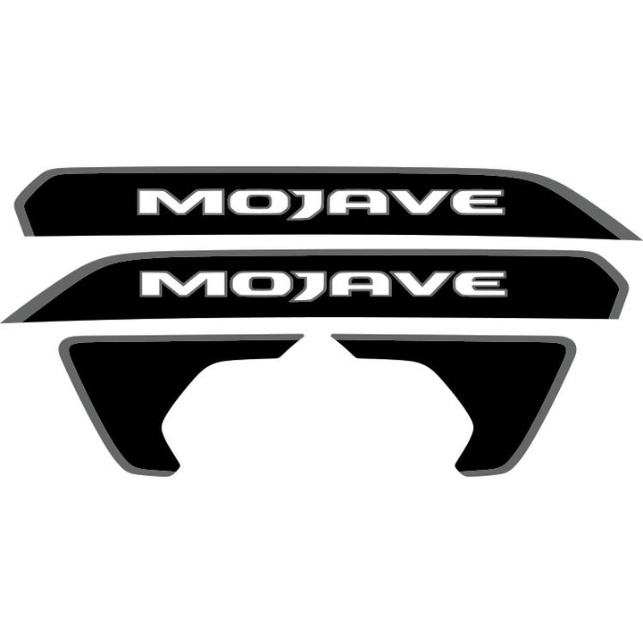 Mojave Hood Lettering and Fender Insert Package - Colored Outline