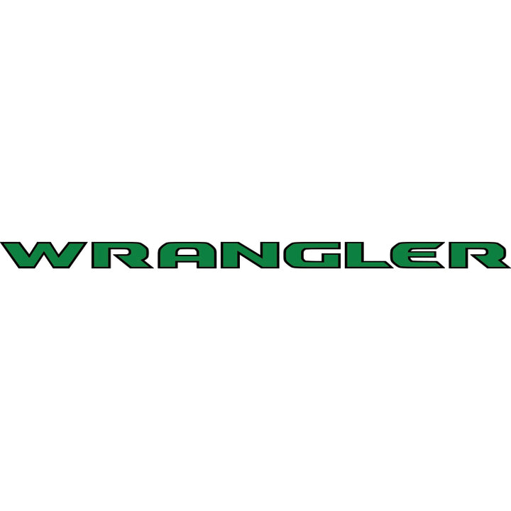 Wrangler Hood Lettering - Colored