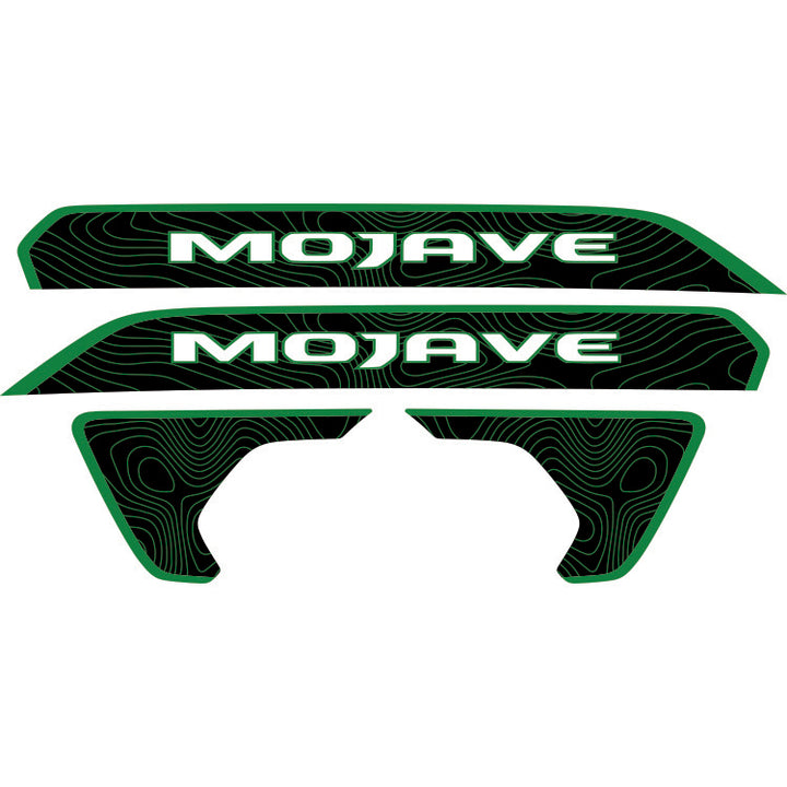 Mojave Hood Lettering and Fender Insert Package - Topography with Colored Outline