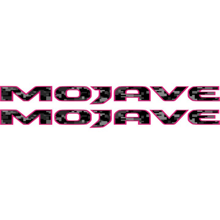 Mojave Hood Lettering - Black Digital Camo