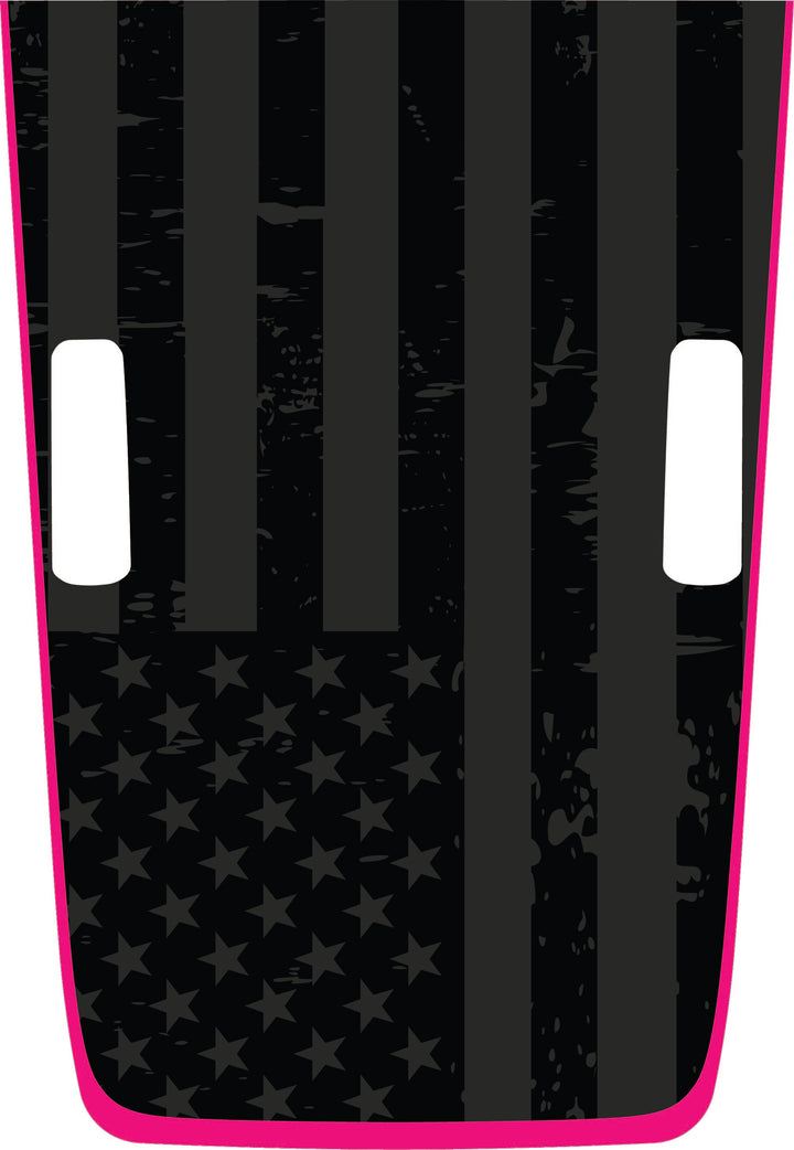 Hybrid Hood Graphic - Subdued Tattered American Flag