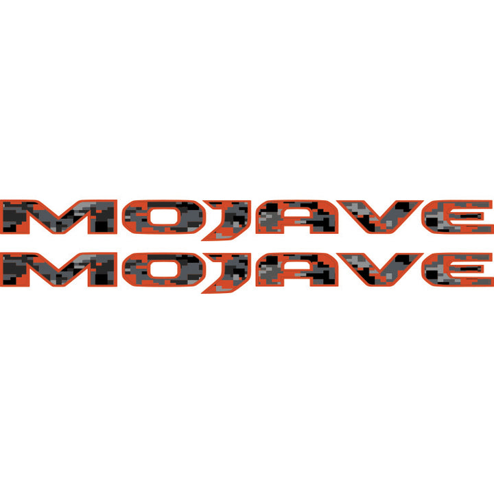 Mojave Hood Lettering - Mojave Orange Digital Camo