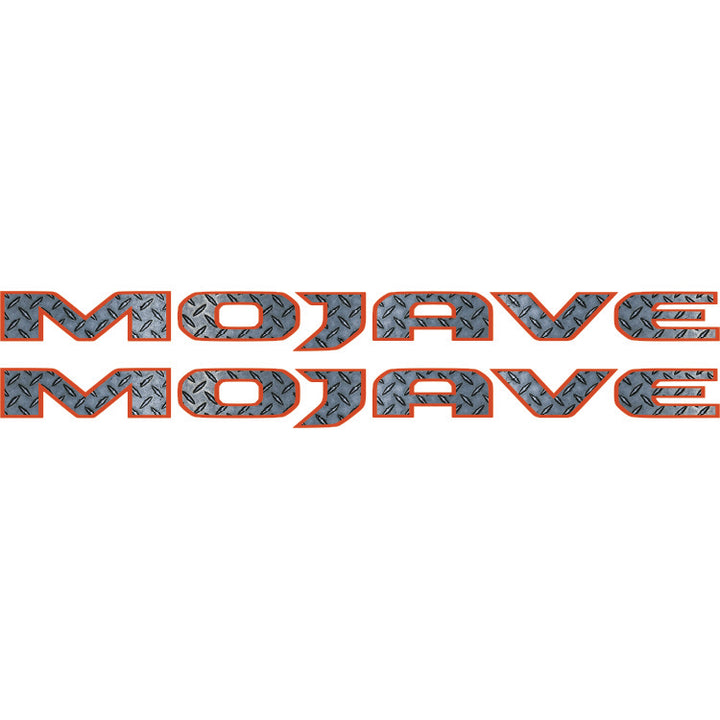 Mojave Hood Lettering Textured - Diamond Plate