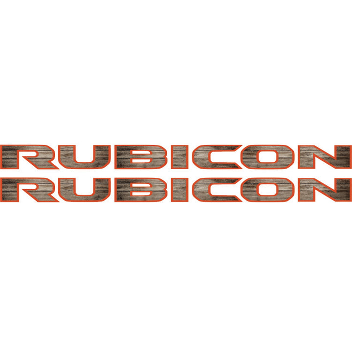 Rubicon Hood Lettering Textured - Wood Palette