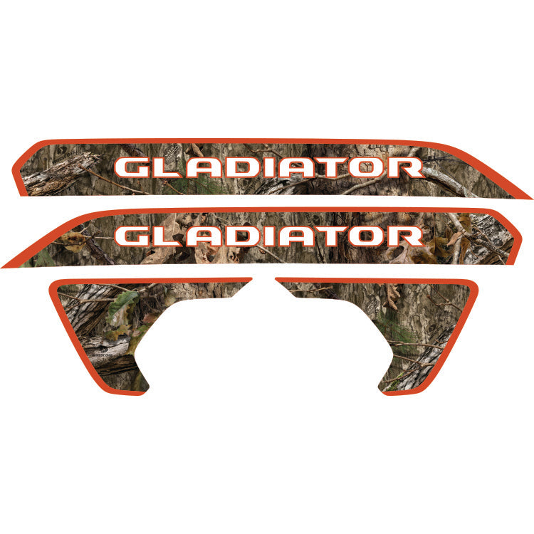 Gladiator Hood Lettering and Fender Insert Package - Mossy Oak Country DNA