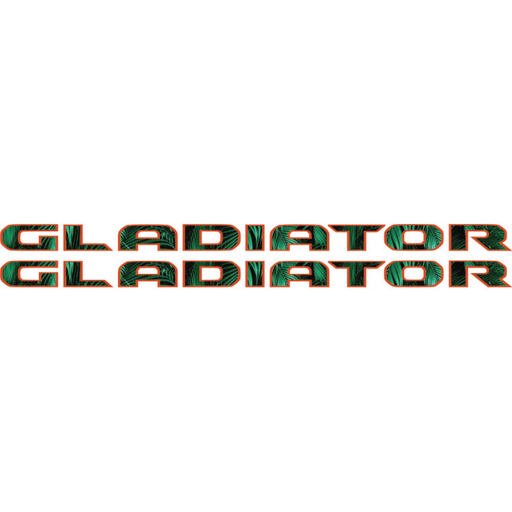 gladiator hood lettering textured - palm