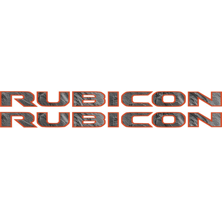 Rubicon Hood Lettering Textured - Stone