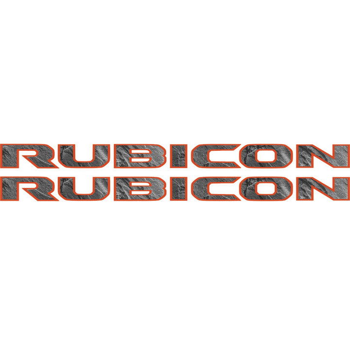 Rubicon Hood Lettering Textured - Stone