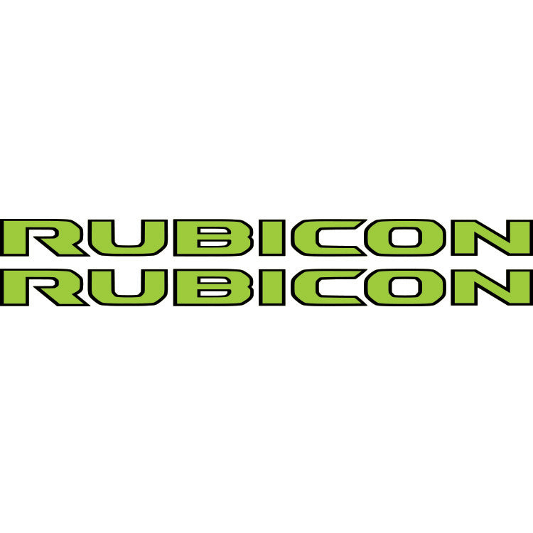 Rubicon Hood Lettering - Colored (Black Outline)