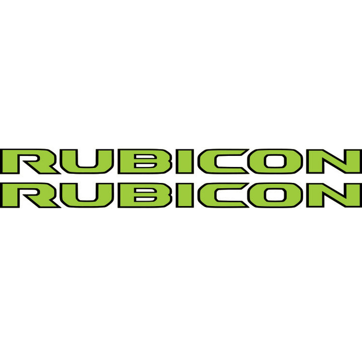 Rubicon Hood Lettering - Colored (Black Outline)