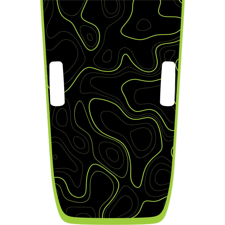 Rubicon Hood Graphic - Topography (Black Background)