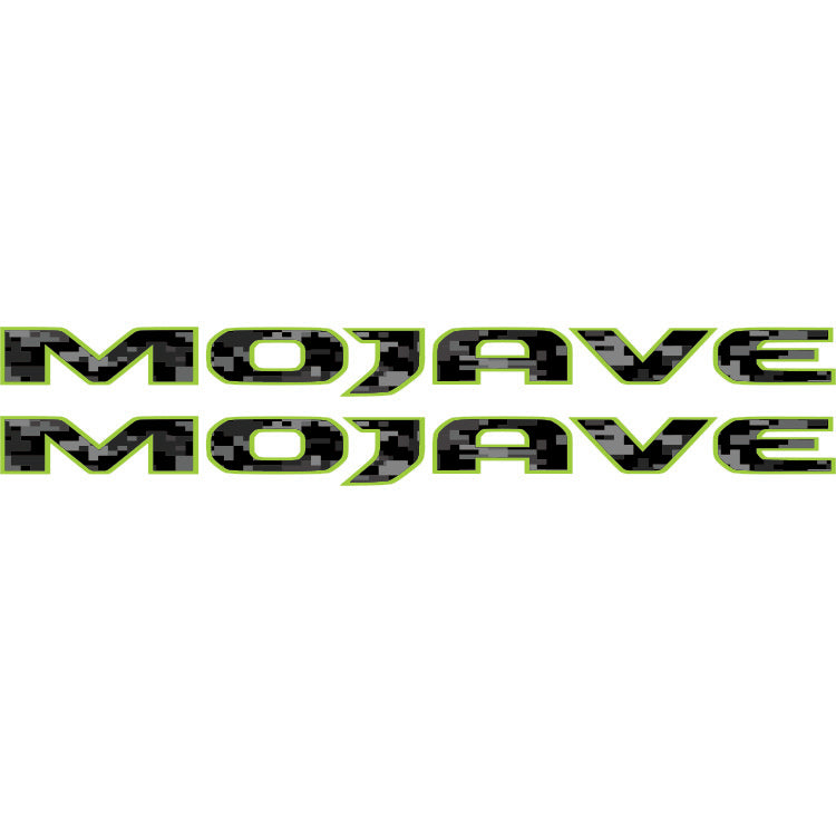 Mojave Hood Lettering - Black Digital Camo