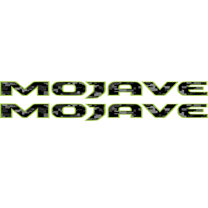 Mojave Hood Lettering - Black Digital Camo