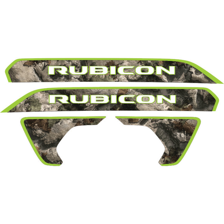 Rubicon Hood Lettering and Fender Insert Package - Mossy Oak Elements Terra