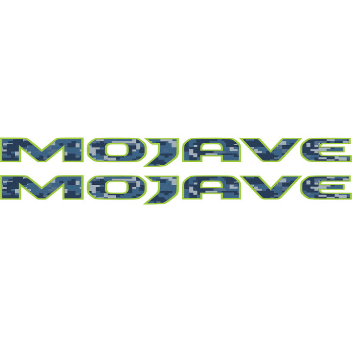 Mojave Hood Lettering - Blue Digital Camo