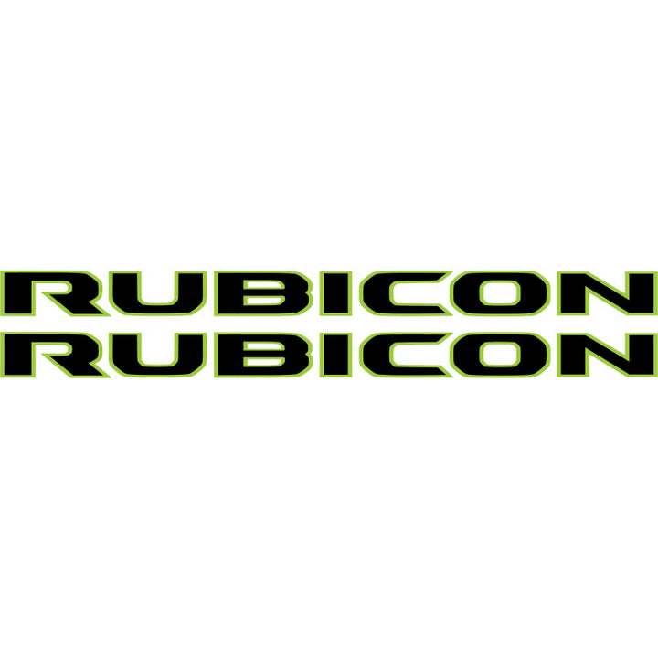 Rubicon Hood Lettering - Colored Outline