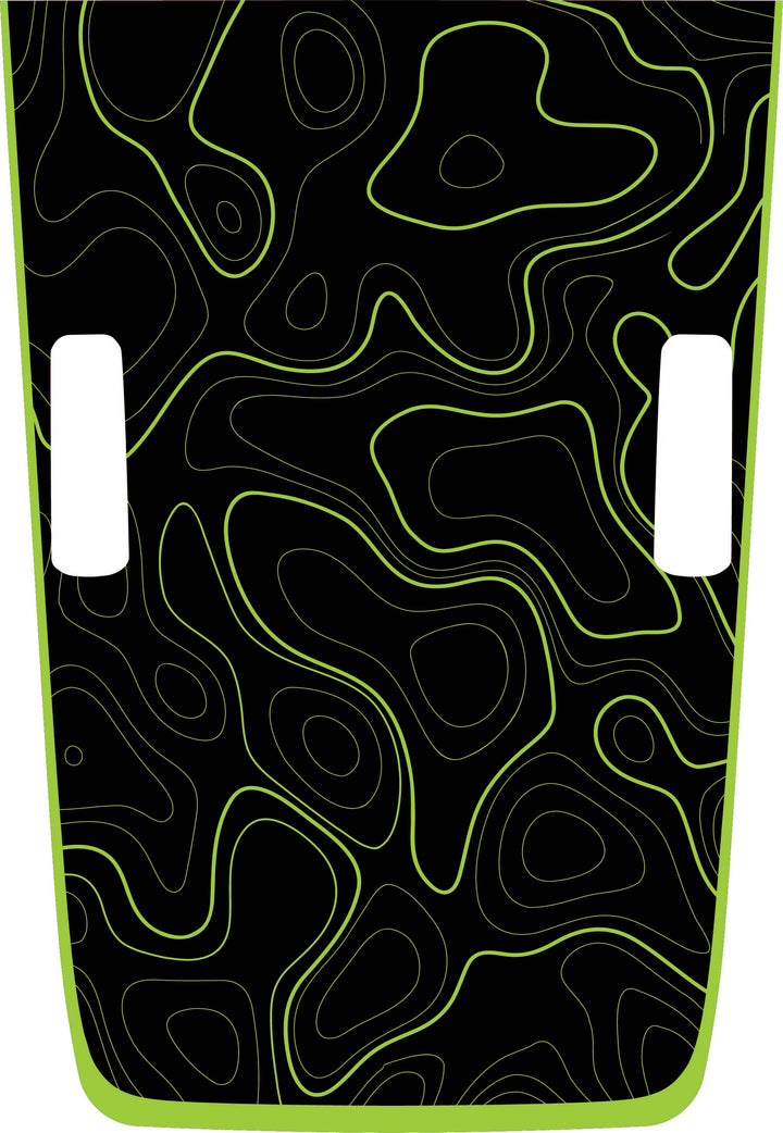 Hybrid Hood Graphic - Topography with Colored Outline