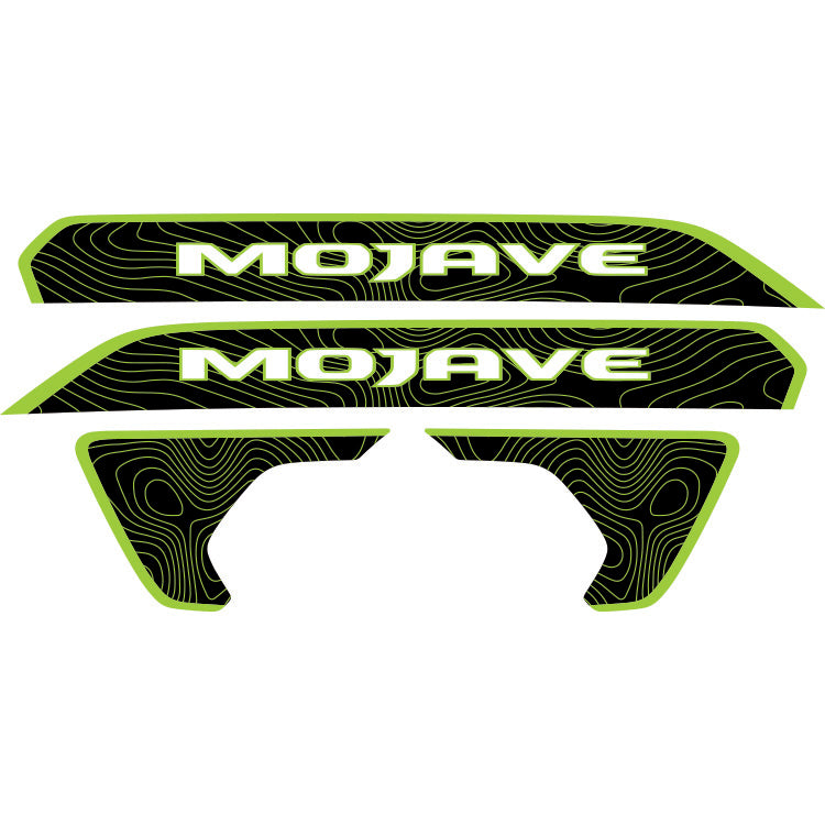 Mojave Hood Lettering and Fender Insert Package - Topography with Colored Outline