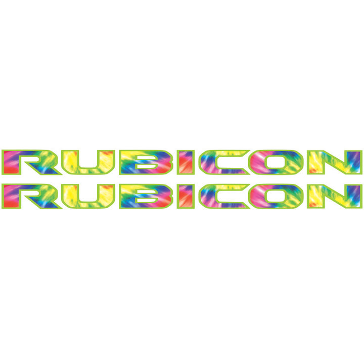 Rubicon Hood Lettering - Tie Dye