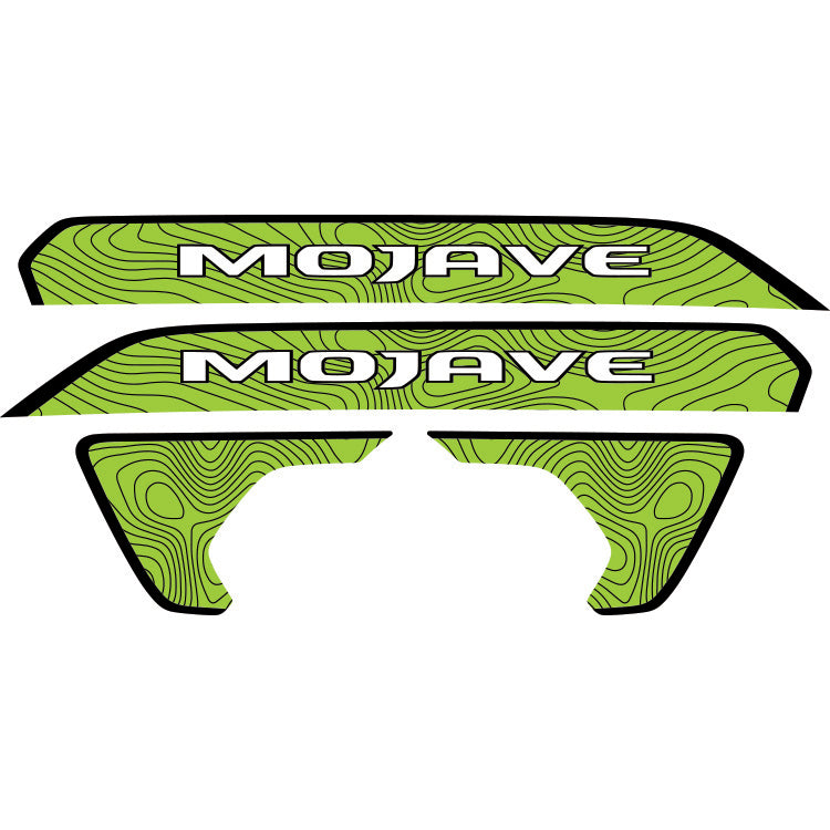 Mojave Hood Lettering and Fender Insert Package - Topography with Black Outline