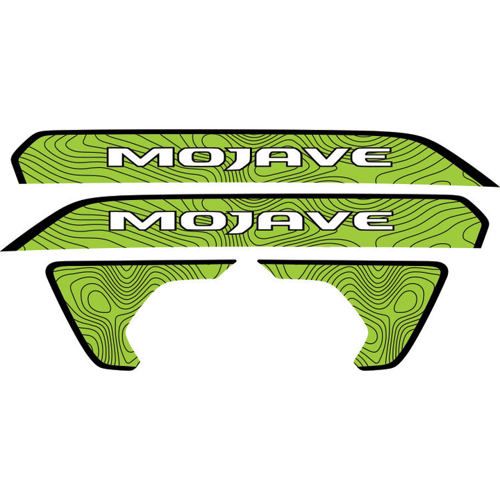 Mojave Hood Lettering and Fender Insert Package - Topography with Black Outline