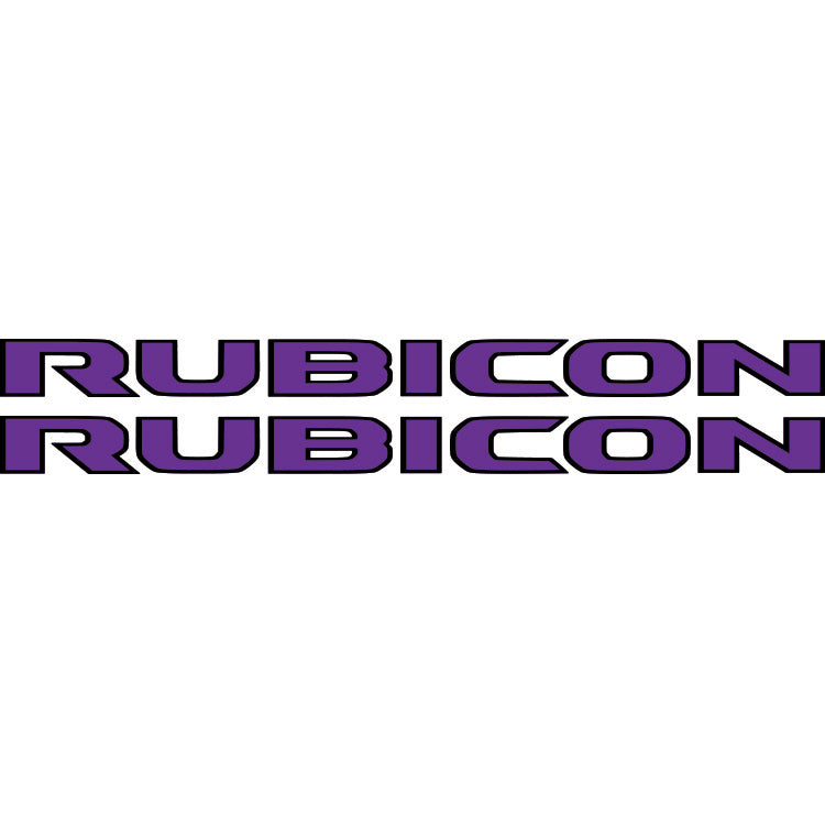 Rubicon Hood Lettering - Colored (Black Outline)