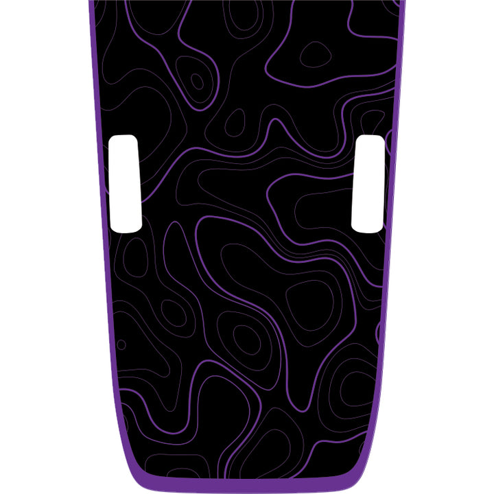 Rubicon Hood Graphic - Topography (Black Background)