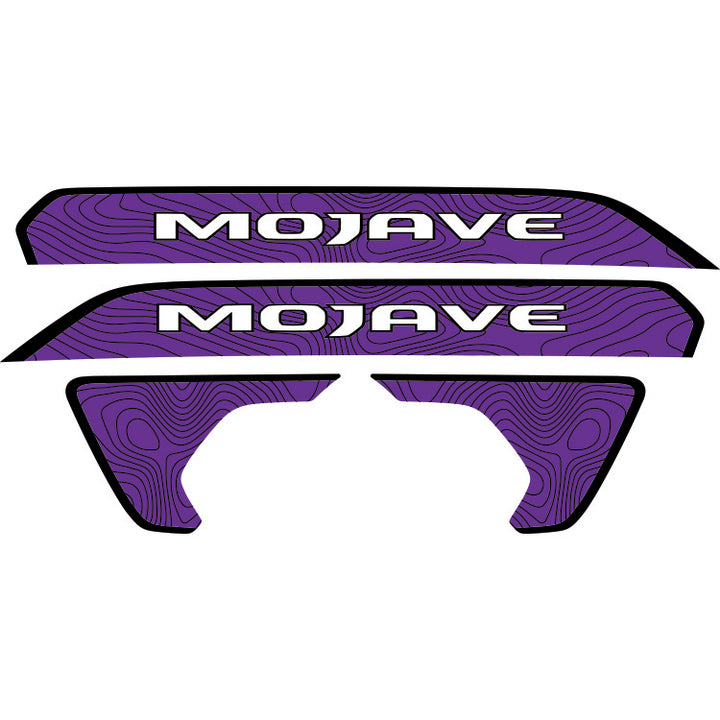 Mojave Hood Lettering and Fender Insert Package - Topography with Black Outline