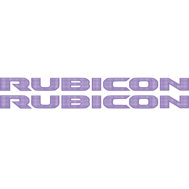 Rubicon Stickers Retro Purple Plaid