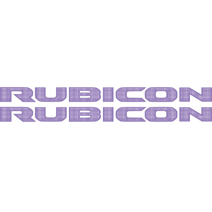 Rubicon Stickers Retro Purple Plaid