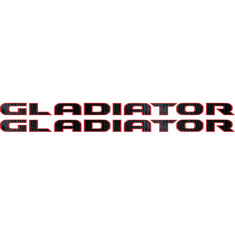 Gladiator Hood Lettering Textured - Alligator