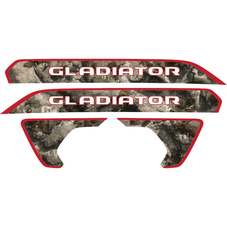 Gladiator Hood Lettering and Fender Insert Package - Mossy Oak Elements Terra