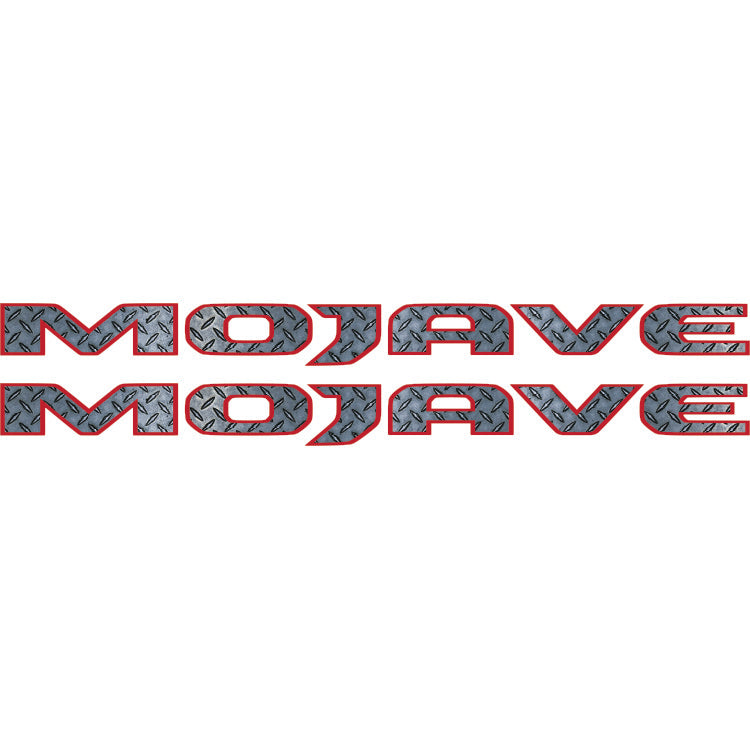 Mojave Hood Lettering Textured - Diamond Plate