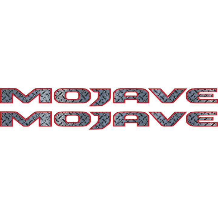 Mojave Hood Lettering Textured - Diamond Plate