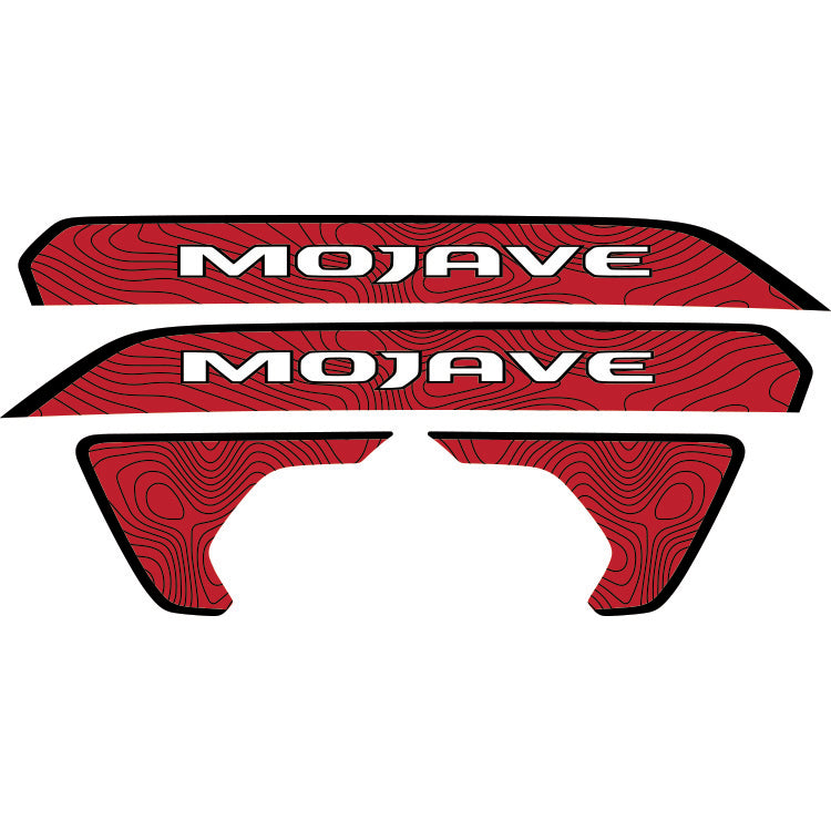 Mojave Hood Lettering and Fender Insert Package - Topography with Black Outline