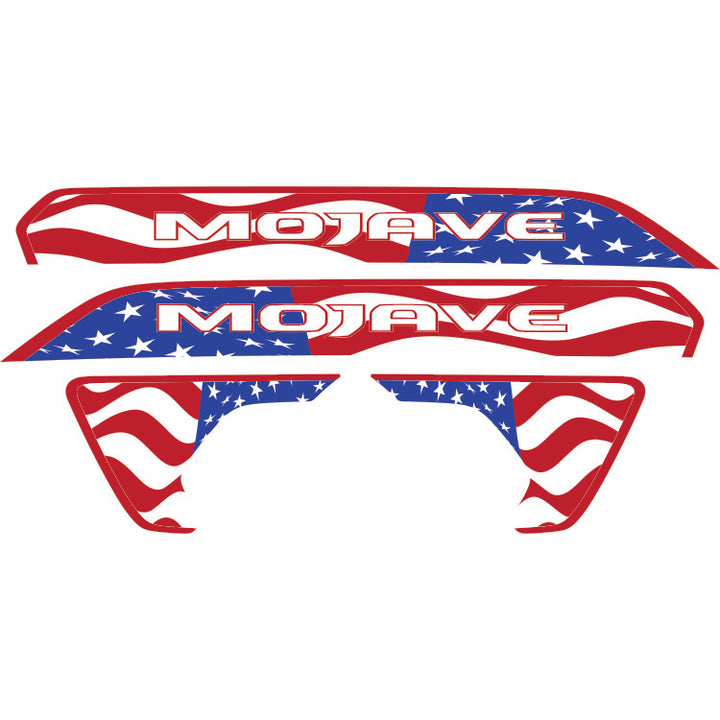 Mojave Hood Lettering and Fender Insert Package - American Flag