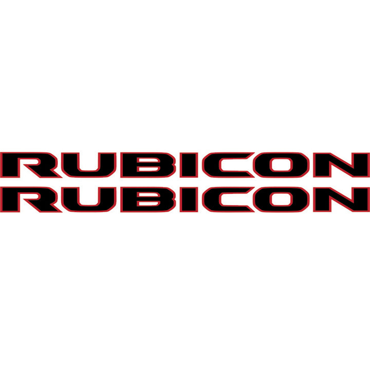 Rubicon Hood Lettering - Colored Outline